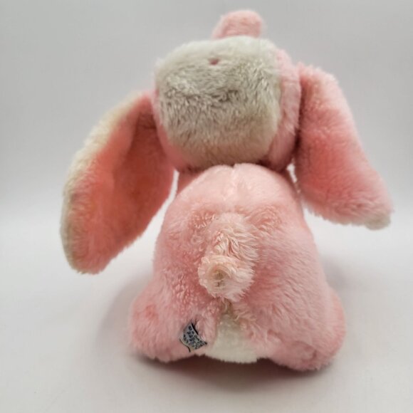 Dakin Pink Elephant Plush Vintage 1977 Rattle Chime Baby Stuffed Toy Floppy Ears - Picture 6 of 11